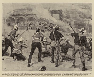 The Siege of the British Legation at Peking, Driving the Troops of Fung Fu Hsiang from the Hanlin Yuan by Frank Dadd